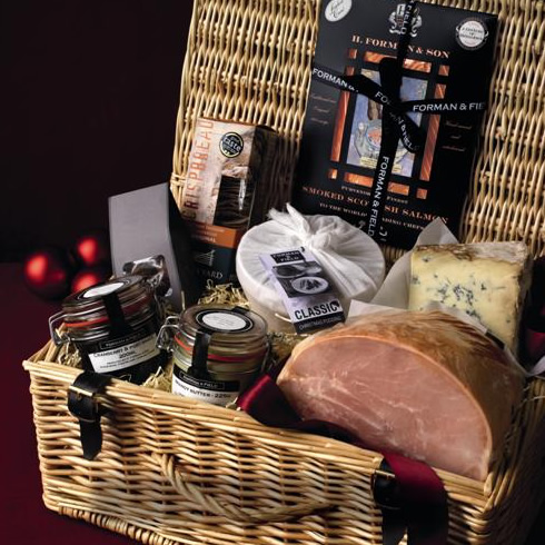 This truly is Christmas in a basket, luxury food for Christmas