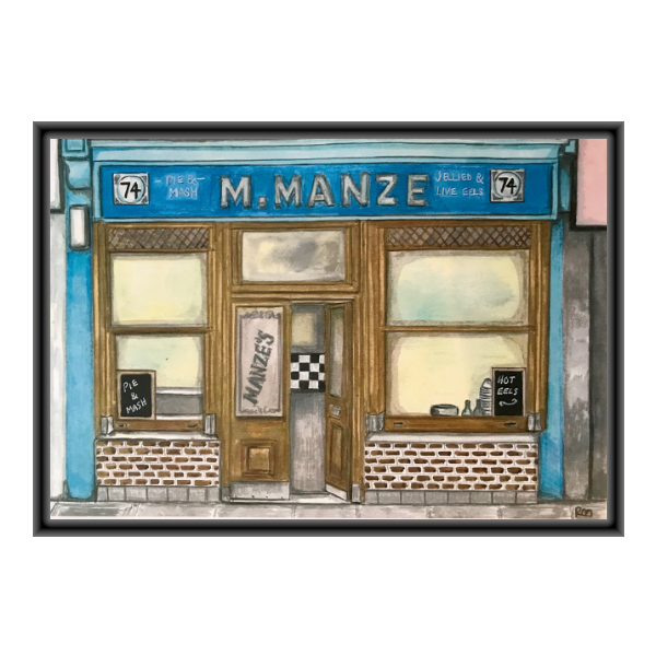 MANZES Pie & Mash Painting